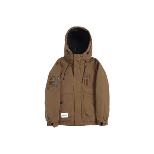 SLLAVIF Кофе Мужские пуховики