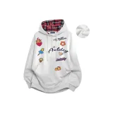 Бело-серый вереск [утолщенный с флисовой подкладкой]