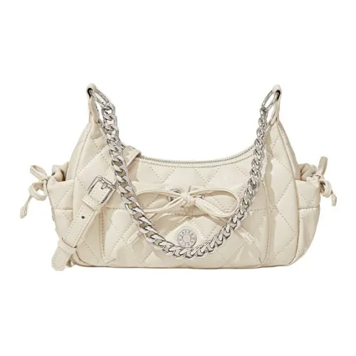 CinvaiKrose Сумка через плечо из синтетической кожи маленькая женская кремово-белая черная