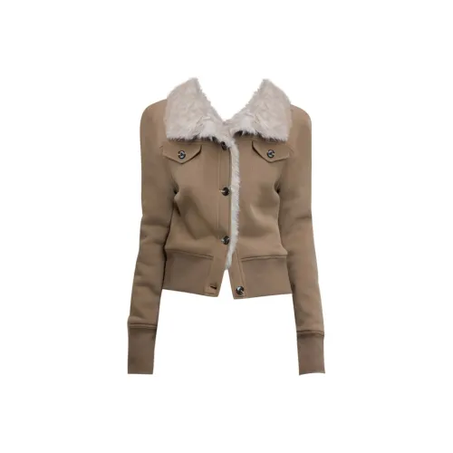 KKX Мокко Женские Бархатные Куртки