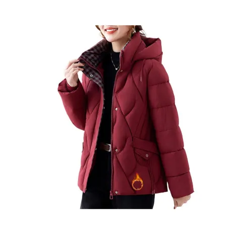 MOUSIDEYOUHUO Стеганый хлопковый пуховик женский