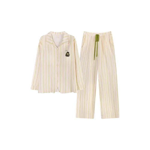 FENTENGCARE Светло-зеленый женский пижамный комплект