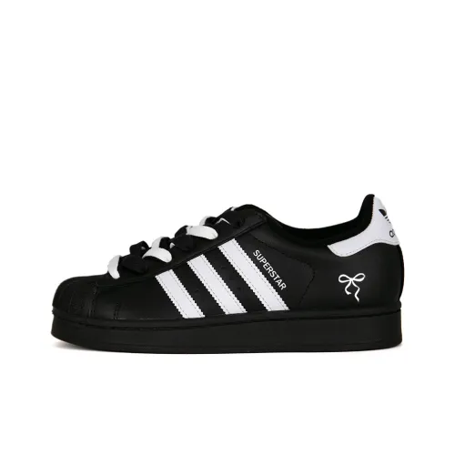 Adidas Originals Superstar 2 Shell Head Pure Love Устойчивый к истиранию низкий топ для детских скейтбордингов