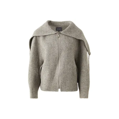 ELLE Средне-серый Женское Пальто