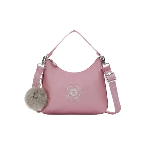 Kipling Сумка через плечо средний размер женский блестящий розовый серебряный