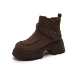 Коричневый с флисовой подкладкой