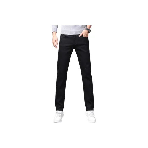 MENING Черные Унисекс Джинсы