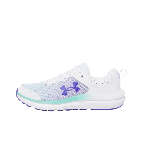Under Armour Charged Assert 10 Дышащая Поддержка Повседневная Беговая Обувь Женская Белая