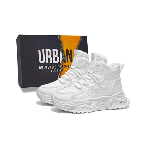 URBAN AUTHENTIC Обувь Износостойкая и противоскользящая Высокий топ Толстая подошва Мужская