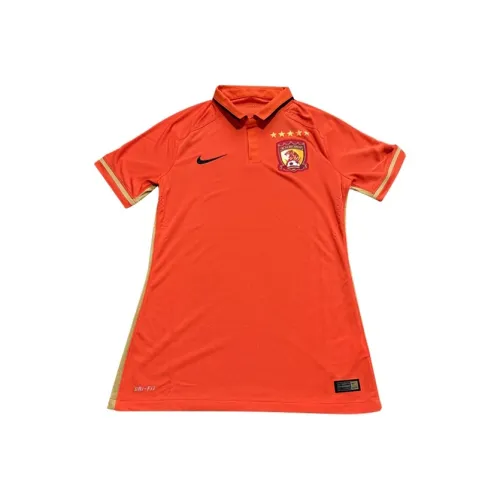 Nike Оранжевый Красный Унисекс Футбольная Джерси