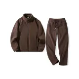 Кофейный топ + кофейная планшетная обувь + кофейные штаны