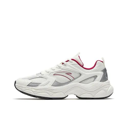 Anta Little Millennium Low Топ Повседневная обувь Мужская Белый Серебряный Красный