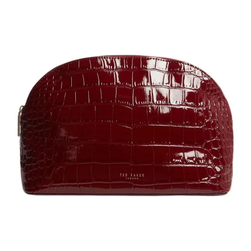 TED Baker Лакированная кожа Крокодил Текстурированный Дорожные косметички Портативный Встроенная память