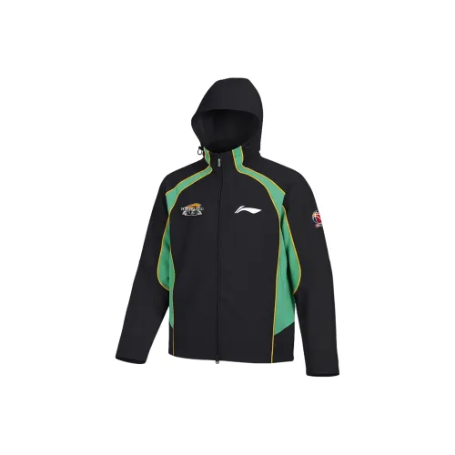 Лайнер Куртка Унисекс Черный Зеленый
