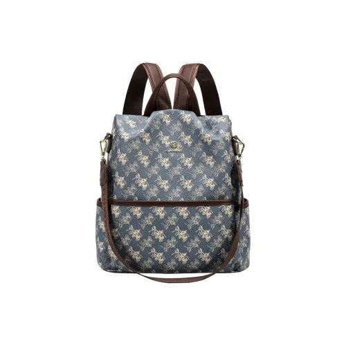 TTaG．baG ПВХ Рюкзак Стандартный Женский Синий