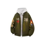 Армейский зеленый пиджак без подкладки