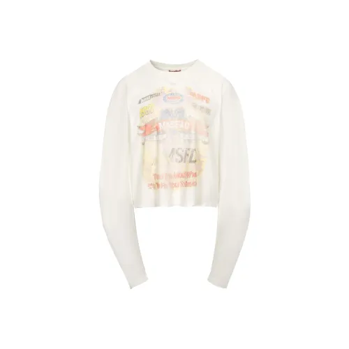 COZYDOLL Рукав с сборками T-рубашка Унисекс