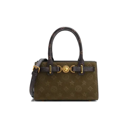 JANITINO Полиуретан ПУ (полиуретан) Сумка Стандартная Женская Оливково-зеленая