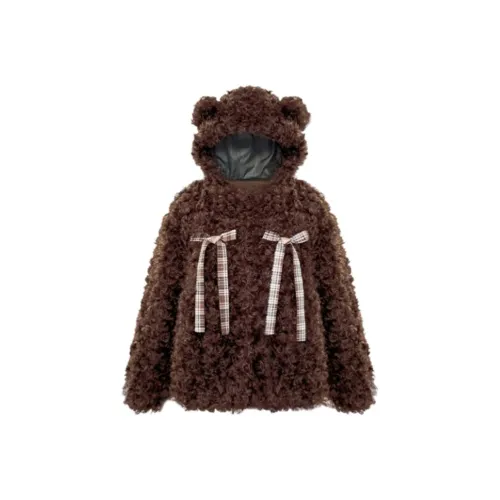 YGPRW Шоколад Женские Бархатные Куртки