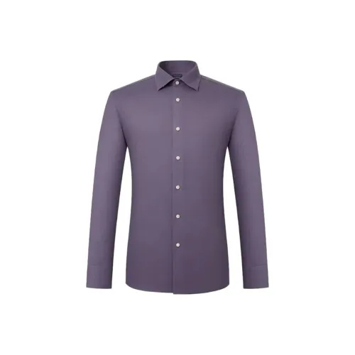 Camicissima Фиолетовый Полу-Французский Ожерелье-чокер Мужские Рубашки