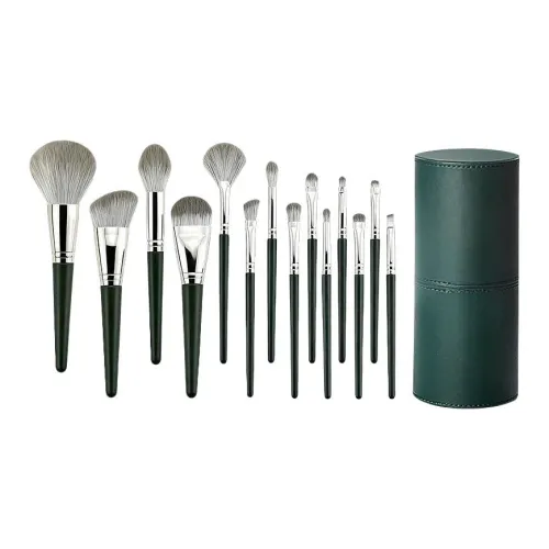 DAILUNSHA Зеленый Cloud 14 шт. Набор щеток в форме ведра набор инструментов для макияжа полный комплект