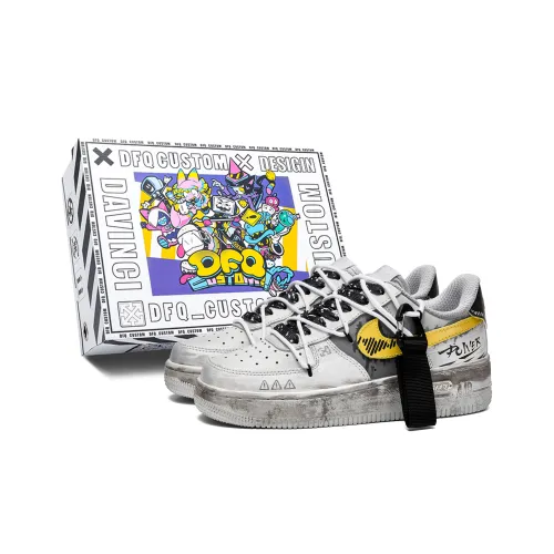 Nike Air Force 1 Future Alert Коробка Амортизация Износостойкий Низкий Топ Скейтборд Кроссовки Унисекс Белый Серый