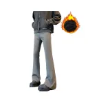 Серый [Бизнес Нож визуально увеличивает рост и способствует похудению] - Длина заднего шва с эластичными полосами