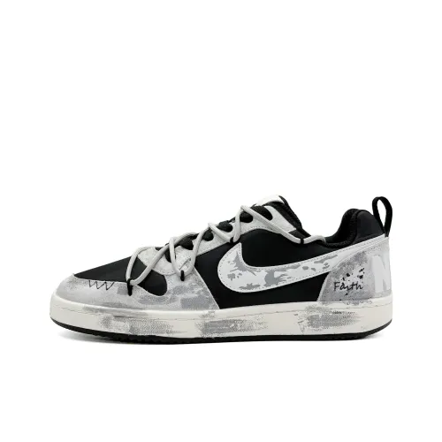 Nike Court Borough Серый Trace Planet Низкие Скейтборд Кроссовки Унисекс Серый