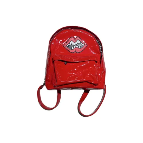 Chrome Hearts Лакированная кожа Рюкзак Женские Красный
