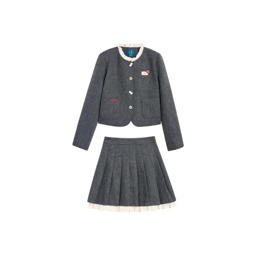 ZIHAN CH Серый Женские Комплекты с Юбкой