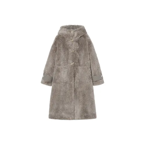 EPTISON WOMAN Серый Коричневый Женский Пальто