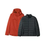 Розовый Красный (Подмышка с застежкой-молнией, пуховая подкладка)