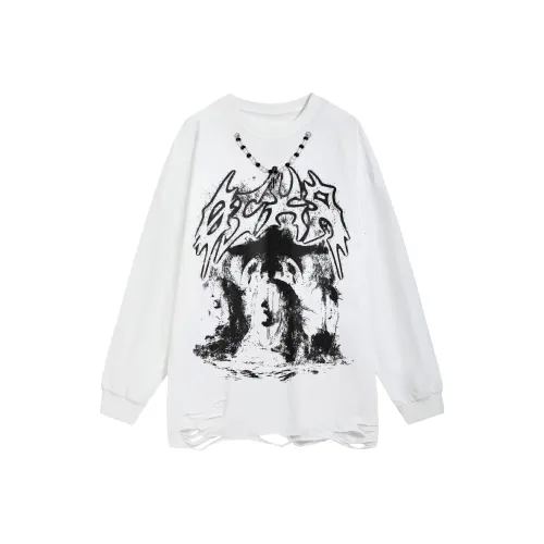 POSIYING Реглан Длинный рукав Т-рубашка Унисекс