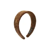 Темно-коричневый золотой ярлык ободок