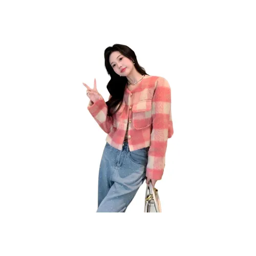 EFCR Пыльно-розовый Вес наполнителя Подкладка Женские Короткие пальто