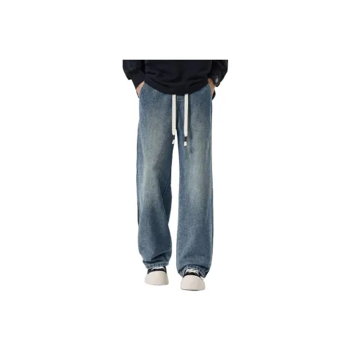 NRXX Винтажные синие унисекс джинсы