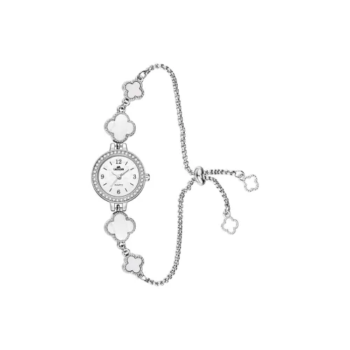 LIBER AEDON Наручные часы Кварцевый механизм Белый циферблат Женские часы