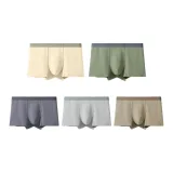 [5 Пачка] Ванильный Желтый + Бамбуковый Зеленый + Цинчен Серый + Светлый Серый + Обожженный Чай [Тип A Чесаный Хлопок 10A Антибактериальный]