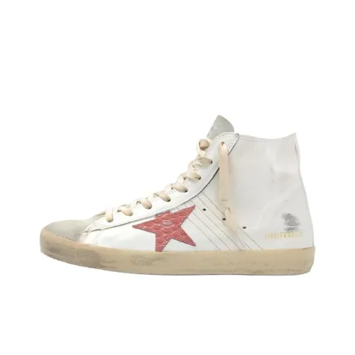Golden Goose Francy Классический Высокий Топ Скейтборд Кроссовки Женские Кремовые