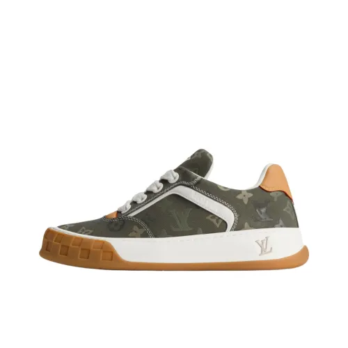 LOUIS VUITTON Наклонные Низкие Кроссовки для скейтбординга Мужские Зеленые