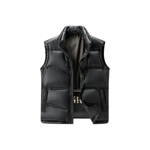 SENJIALUO Черный Мужской Пуховый жилет