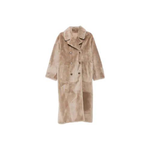 Yves Salomon Бежевый Коричневый Женские Меховые изделия