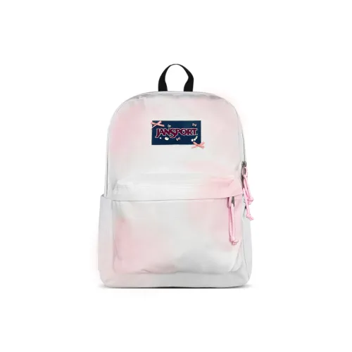 JanSport Ткань Рюкзак Унисекс Белый Розовый
