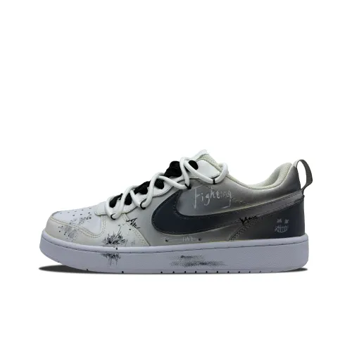 Nike Court Borough Weird Ночной Slip Resistant Амортизация Устойчивый к истиранию Низкий Топ Детские Скейтбординги