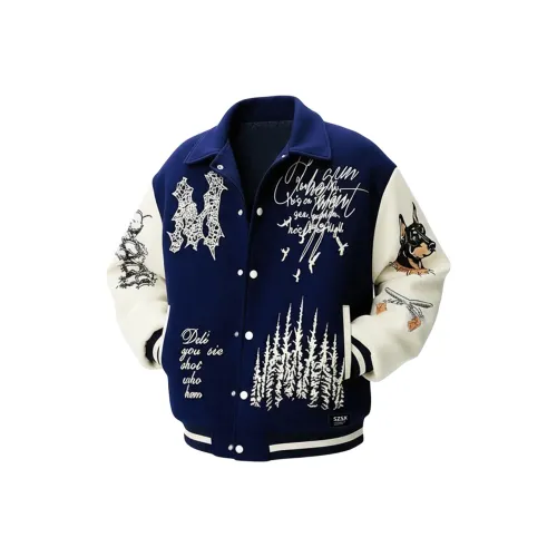 SZSX Темно-синий Унисекс Бейсбольные Джерси