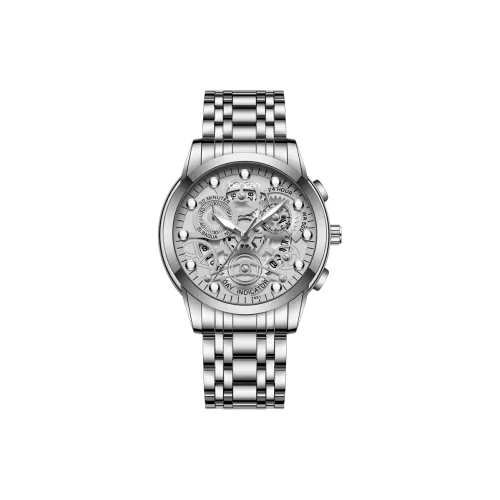 BENKEN Кварцевый механизм нержавеющая сталь ремешок мужские часы многоцветный циферблат