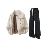 Абрикос + Черный Спортивные Брюки