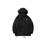 Чисто черное однослойное пальто