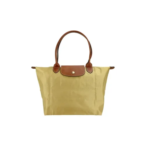 LONGCHAMP Le Pliage Переработанный Холст Сумка через плечо Большая Унисекс Фисташково-зеленый