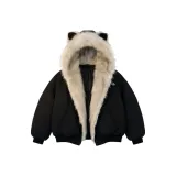 Чёрный с жёлтыми круглыми ушами